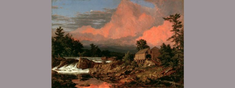 Image credit: Frederic Edwin Church, "Rutland Falls, Vermont" (1848), White House Historical Association, Collection of the White House (Wikimedia Commons).